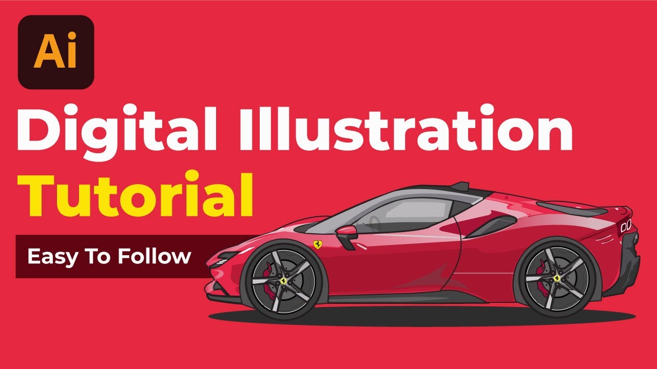 Illustrator Flat Design - Detailed Tutorial || Adobe Illustrator Flat Design Tutorial