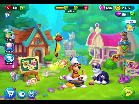 Fishdom 52,53,54,55 level Gameplay Story