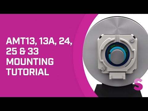 Mounting the AMT13, AMT13A, AMT24, AMT25, and AMT33 Modular Encoder Series