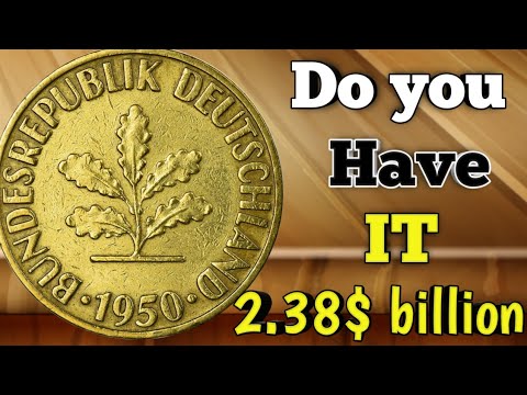 "Germany 10 Pfennig 1950 Coin Value | Rare Mint Mark? Real Collector’s Treasure!"
