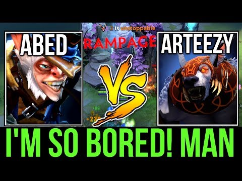 Abed vs Arteezy - Rampage! Power of 10k Meepo Dota2