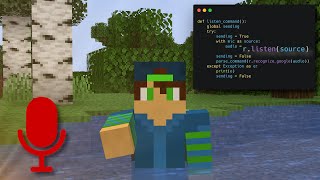 PLAYING MINECRAFT WITH MY VOICE! (SPEECH RECOGNITION)