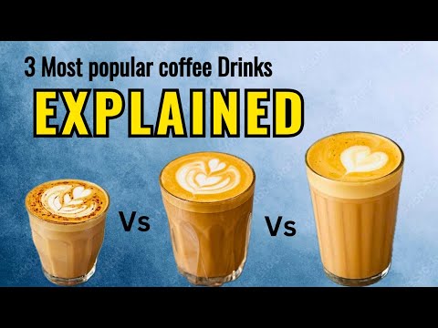 Know your Coffee Drink: Cappuccino vs Flat white vs Latte #barista #coffee