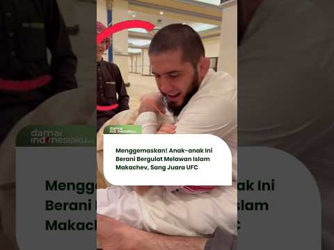 Menggemaskan! Anak-anak Ini Berani Bergulat Melawan Islam Makachev, Sang Juara UFC