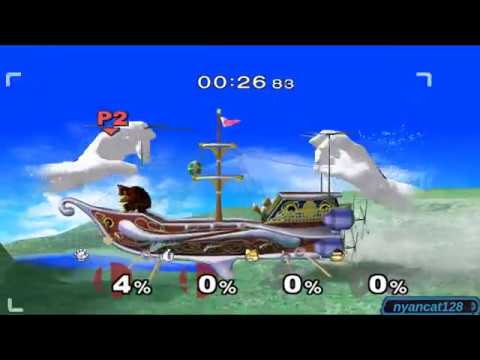Super Smash Bros. Melee: Almost all event matches as Master Hand & Crazy Hand