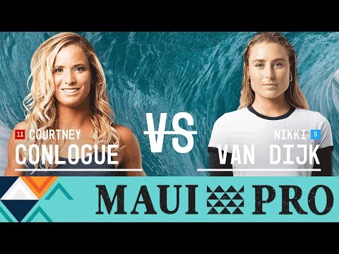 Courtney Conlogue vs. Nikki Van Dijk - Round Four, Heat 3 - Maui Women's Pro 2017