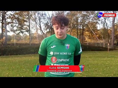 Kuba Simsak po meczu z KS Preczów (13.10.2024)