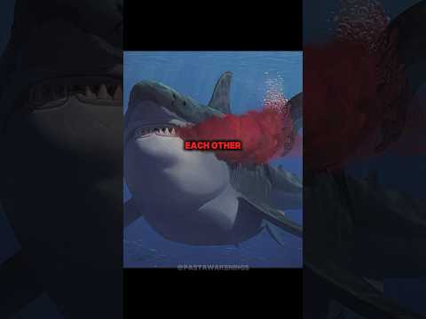 Megalodons Used To Eat Each Other..😳 #dinosaur #prehistoricanimals #megalodon