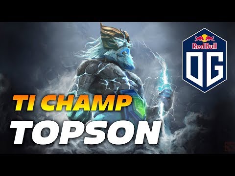 Topson Zeus OG TI CHAMP| Dota 2 Pro Gameplay