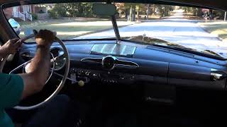 1950 Ford Custom Deluxe Sedan Driving Video