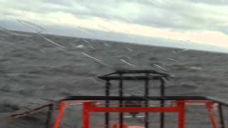 preview picture of video 'Pilotboat Linda on10m/s wind at outside Haapasaari island'