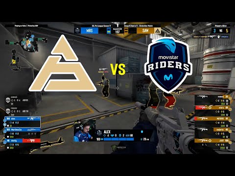 Movistar Riders vs sAw | Highlights | ESL Pro League 17 | Group B