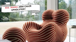 Big Mama Arm Chair upholstery revamped - Umm Sequim