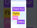 How To Check Flight PNR Status Pnrstatuscheck