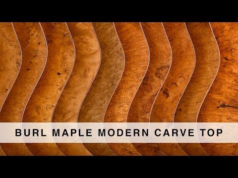 SUHR 2015 COLLECTION - BURL MAPLE MODERN CARVE TOP