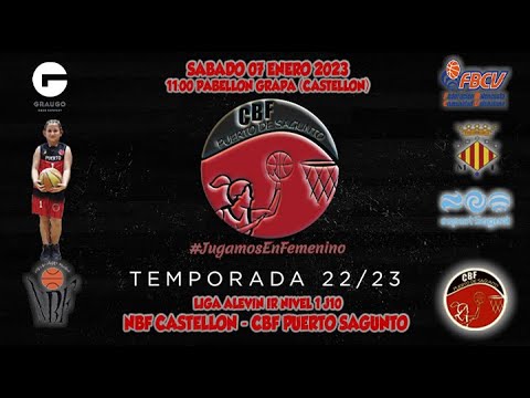 Videohighlights NBF Castellón - Alevín Graugo CBF Puerto Sagunto (LIGA J10 22-23)