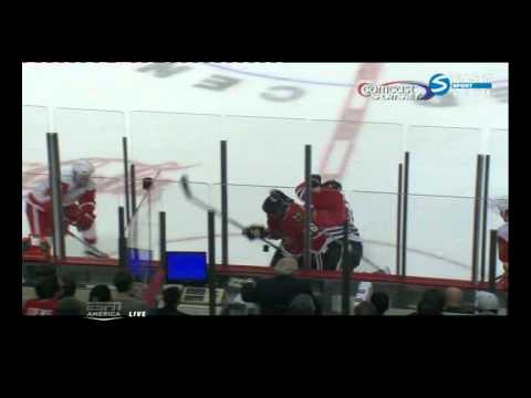 Dave Bolland punched in the face Fernando Pisani, 12/17/2010