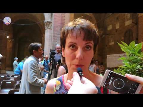 Presentazione Drappellone Palio 2 luglio 2017-Intervista Laura Brocchi 