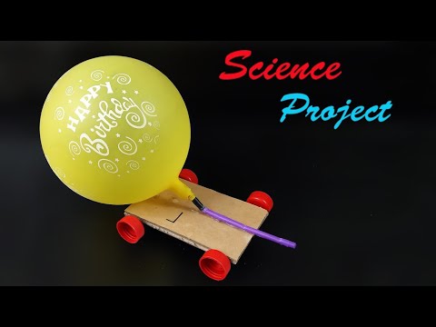 How to making Balloon Car | How to Make Amazing Balloon Powered Car - Air Car | DIY Air Powered Car