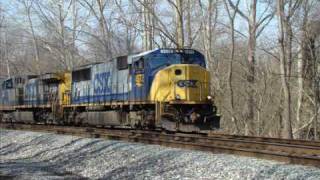 preview picture of video 'CSX 4572 & 102 @ Reels Mill'