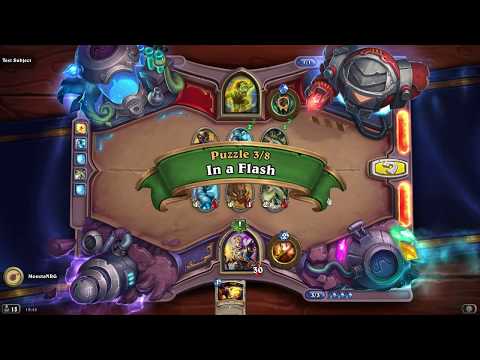 [ PC ] Hearthstone Boomsday Puzzle Lab Mirror Level 1 All Solutions