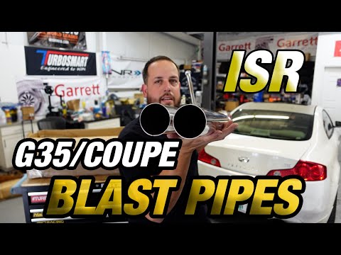 INFINITY G35 COUPE ISR BLAST PIPE EXHAUST SYSTEM INSTALL SOUNDS PERFECT!