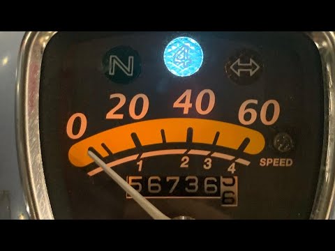 HONDA LITTLE CUB light blue push start electric carburetor start test