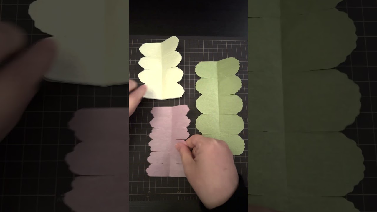 (paper flower)Easy and cute! leaf peony　＃DIY＃ASMR＃paper flower