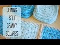 CROCHET: How to join solid granny squares | Bella Coco