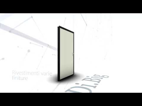 Porta blindata a bilico Di.Big - Modello 3D