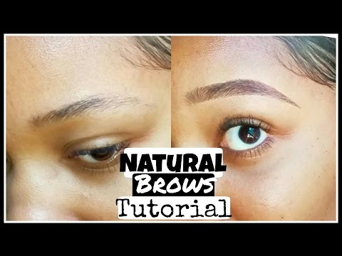 Natural BROWS TUTORIAL || How I Fill in My Brows! Video
