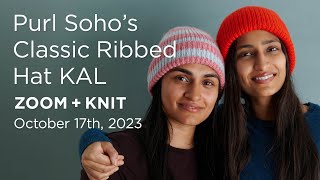 Purl Soho's Classic Ribbed Hat KAL: Zoom + Knit Recording - October 17th, 2023