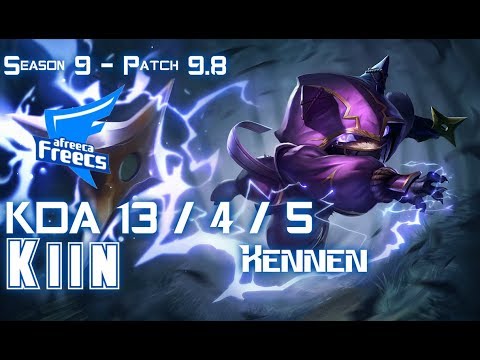 AFs Kiin KENNEN vs AKALI Top - Patch 9.8 KR Ranked