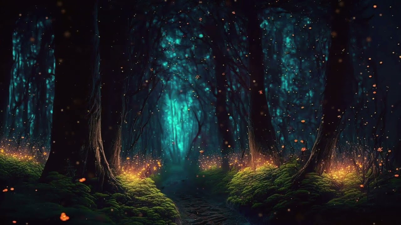 Fantasy Forest Stream Ambience ( live wallpaper / screensaver )