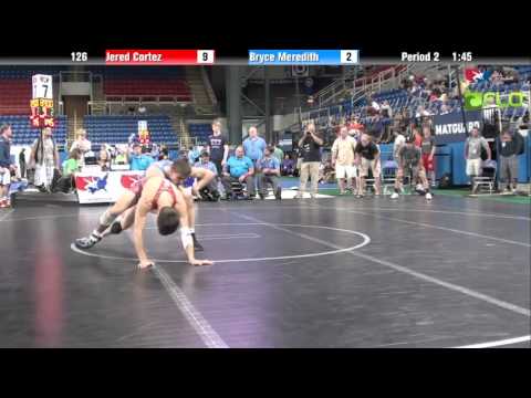 Junior 126 - Jered Cortez (Illinois) vs. Bryce Meredith (Wyoming)