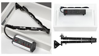 You Won't Believe This Cable Solution! MX Wing Black for Movable Furniture