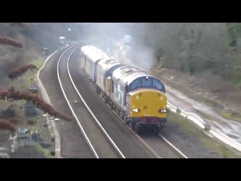 37069 + 37609 + Barrier Coaches 5z40 , Bristol 28-01-16