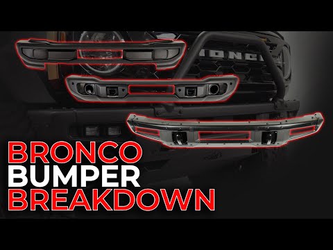 BRONCO BUMPER BREAKDOWN - The differences between Standard, Capable, and Modular