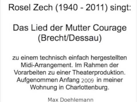 Rosel Zech singt das Lied der Mutter Courage