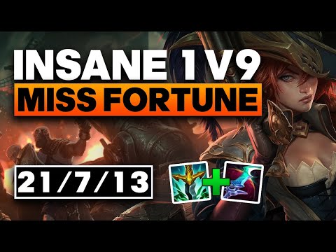 The most insane ADC 1v9 you've ever seen... - Miss Fortune ADC Gameplay
