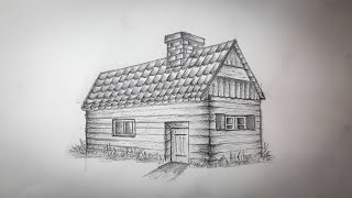 How to draw a 3D house | easy step by step tutorial #howtodraw #howtodraweasy #howtodrawhouse