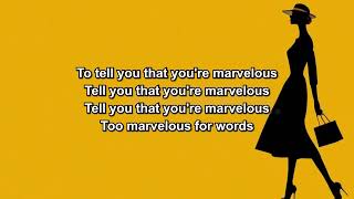 Too Marvelous for Words (lyric video) Frank Sinatra