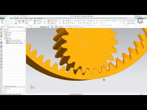 Siemens PLM NX GC Toolkit - Internal Helical Gear Modeling