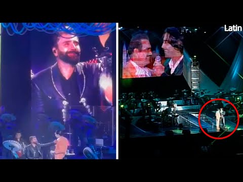 Alex Fernández makes Alejandro cry at his first concert after the death of Vicente Fernández.