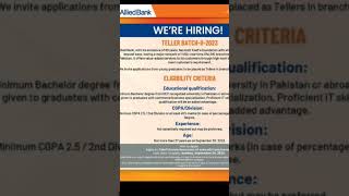 Download lagu ALLIED BANK TELLER JOBS 2023 mp3