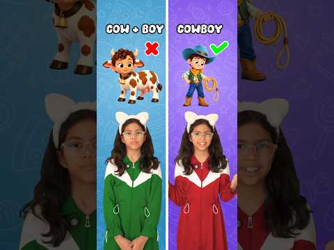 Compound Words for Kids 😍 | Treetop, Fishbowl, Cowboy & More! | Adi Connection #shorts