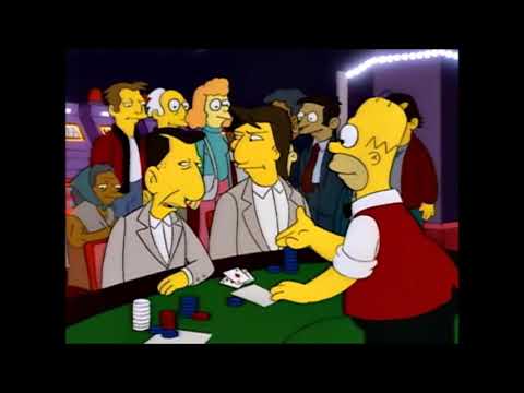 Simpsons - Parodie auf Rain Man | Homer als Croupier beim Black Jack