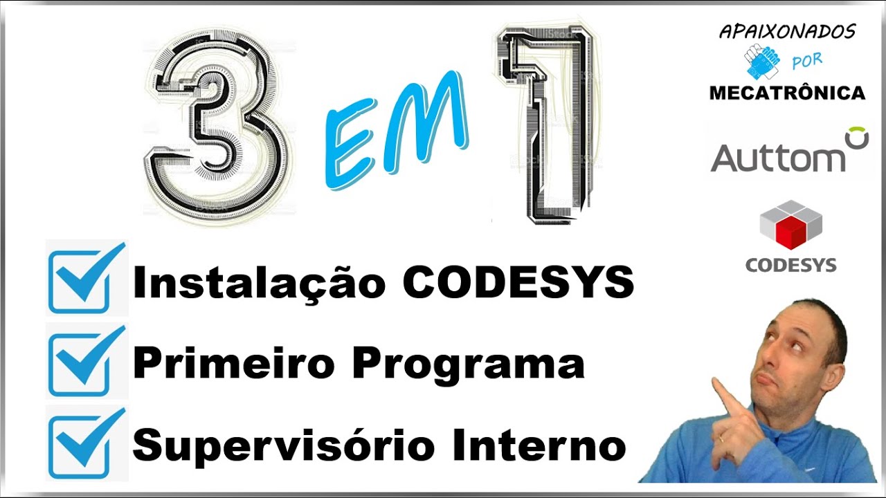 CODESYS: INSTALADOR + PRIMEIRO PROGRAMA + SUPERVISÓRIO | PROGRAMAÇÃO DE CLP