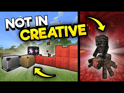 25 Secret Blocks & Mobs You CANNOT Get In CREATIVE Mode!