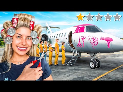 TRANSFORMEI O MEU AVIÃO EM UM SALÃO DE BELEZA !!!